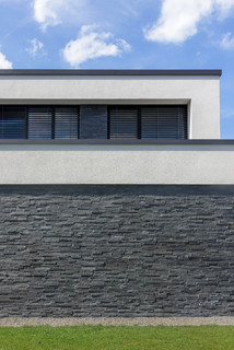 Ideas para fachadas | Diseños de fachadas negras con revestimiento de  piedra - may 2023 | Houzz ES