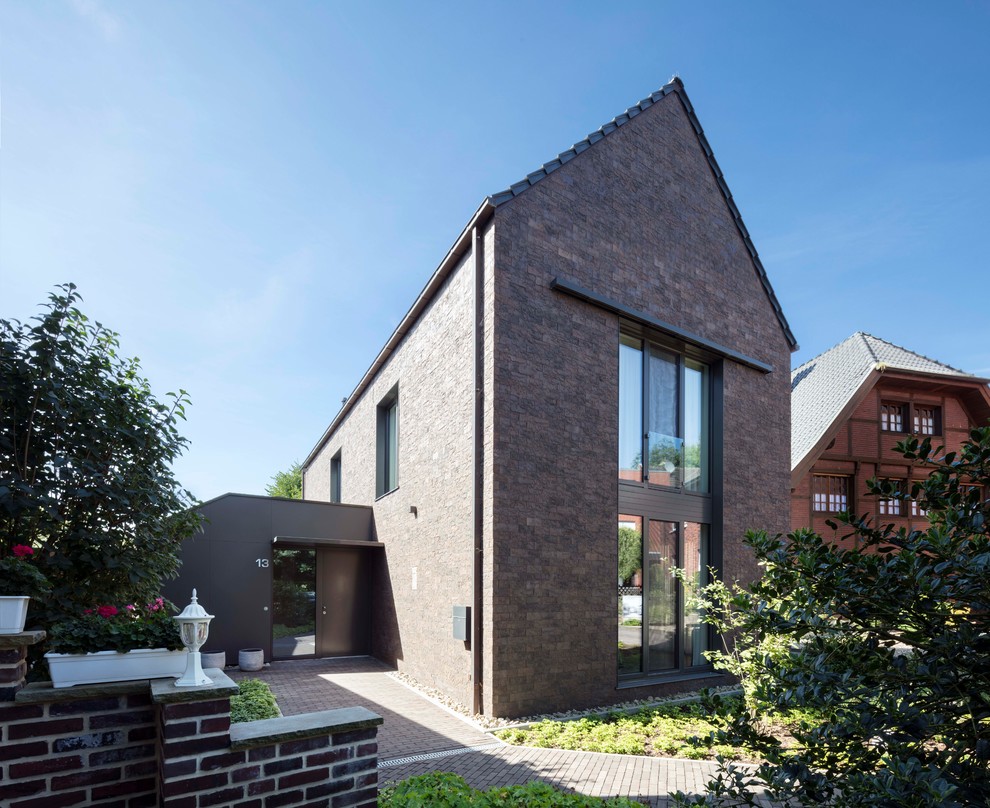 Example of a minimalist exterior home design in Dortmund