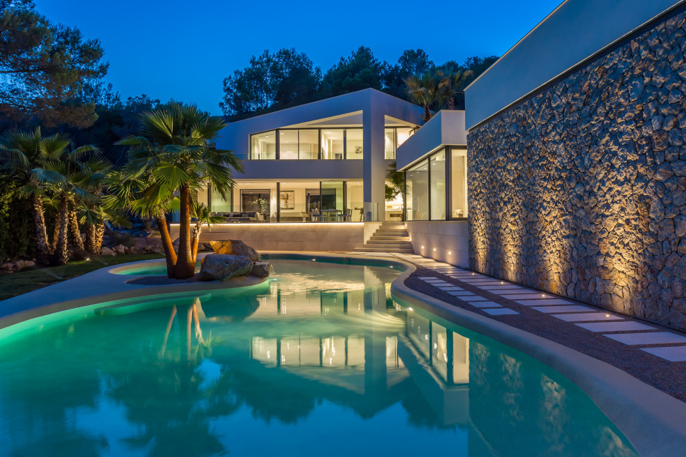 Modern Villa in Son Vida, Mallorca with beach Pool Modern Exterior