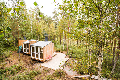 ふたりの学生が大自然の中に建てた 26 の小さな木造住宅 Houzz ハウズ