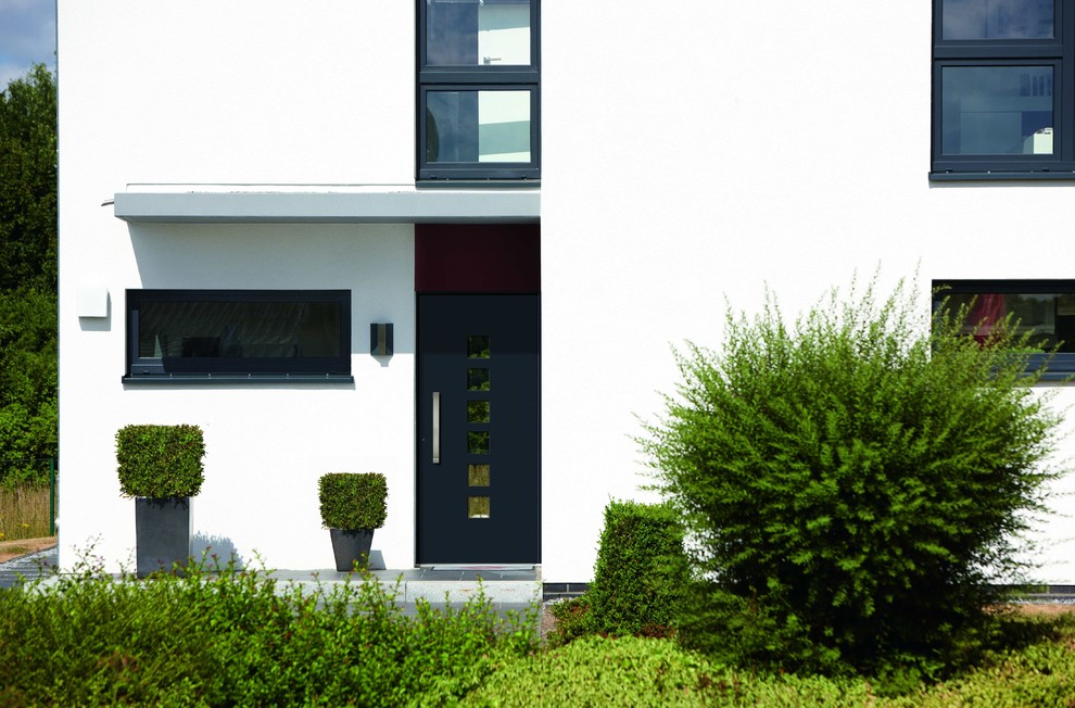 ハンブルクにあるコンテンポラリースタイルのおしゃれな家の外観の写真
