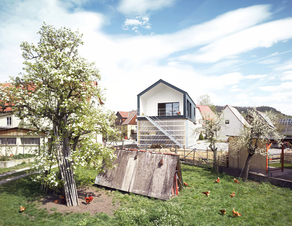 Example of a minimalist exterior home design in Stuttgart