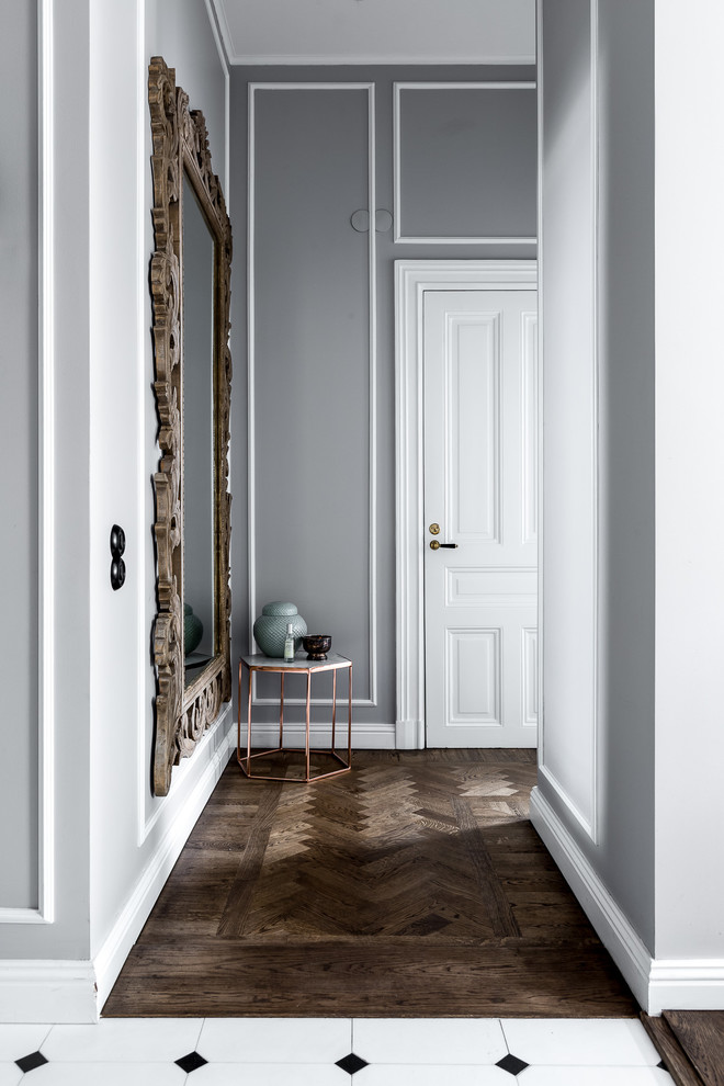 Inspiration for a victorian hallway remodel in Stockholm