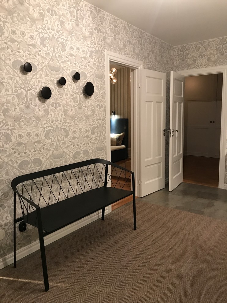 Inspiration for a scandinavian hallway remodel in Stockholm
