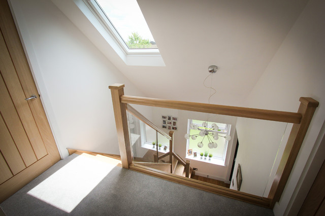 1950s Bungalow Loft Conversion - Contemporary - Hallway & Landing - Other -  by Rowe Architects | Houzz IE