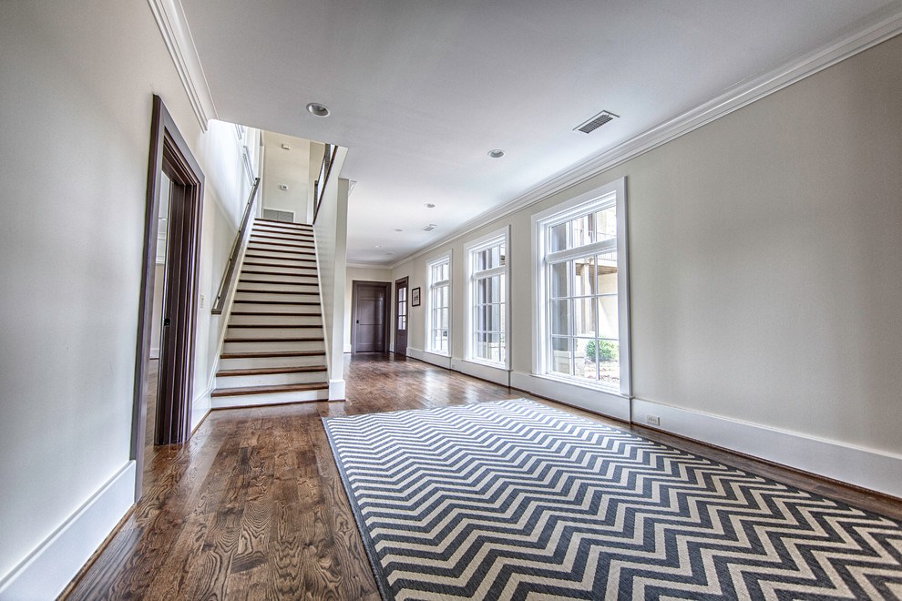 Example of a transitional hallway design in Birmingham