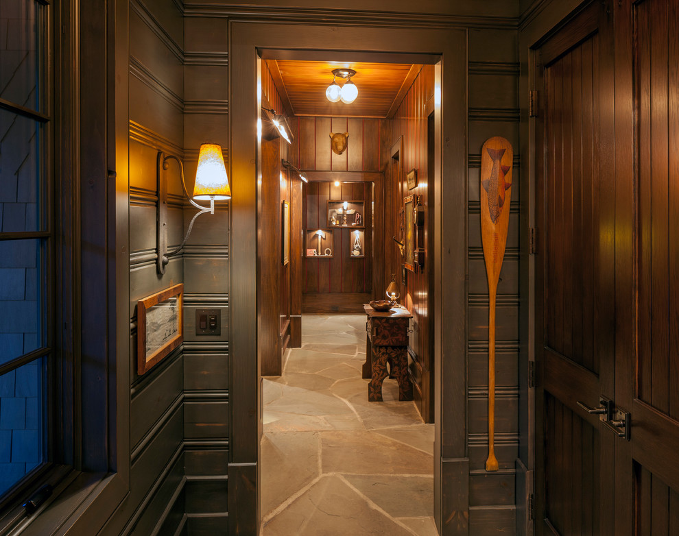 Example of a huge mountain style hallway design in Grand Rapids