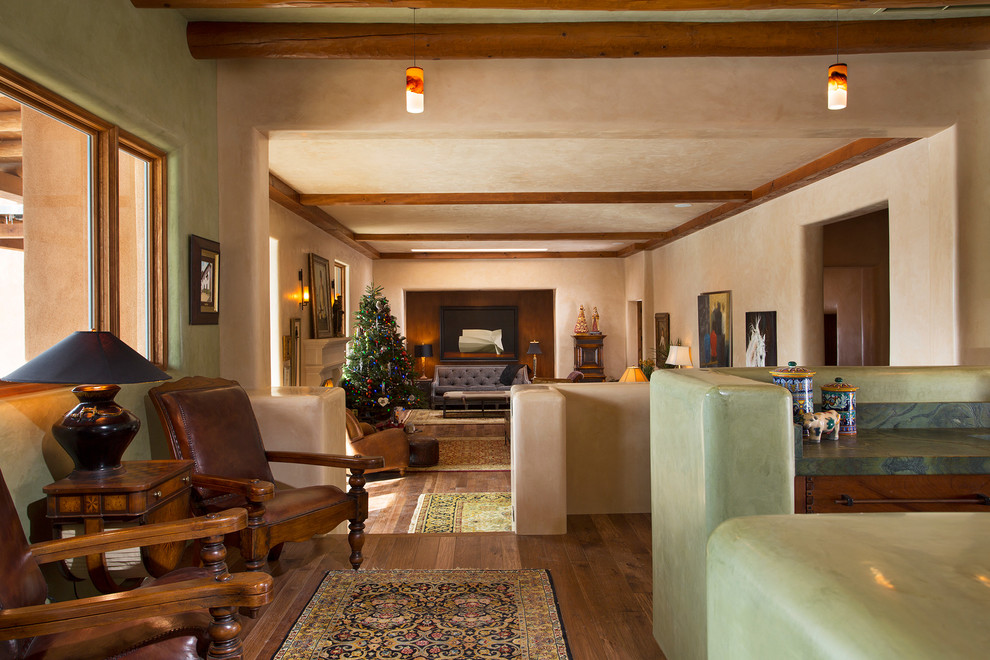Adobe Homes in Santa Fe New Mexico Southwestern Hall Other by
