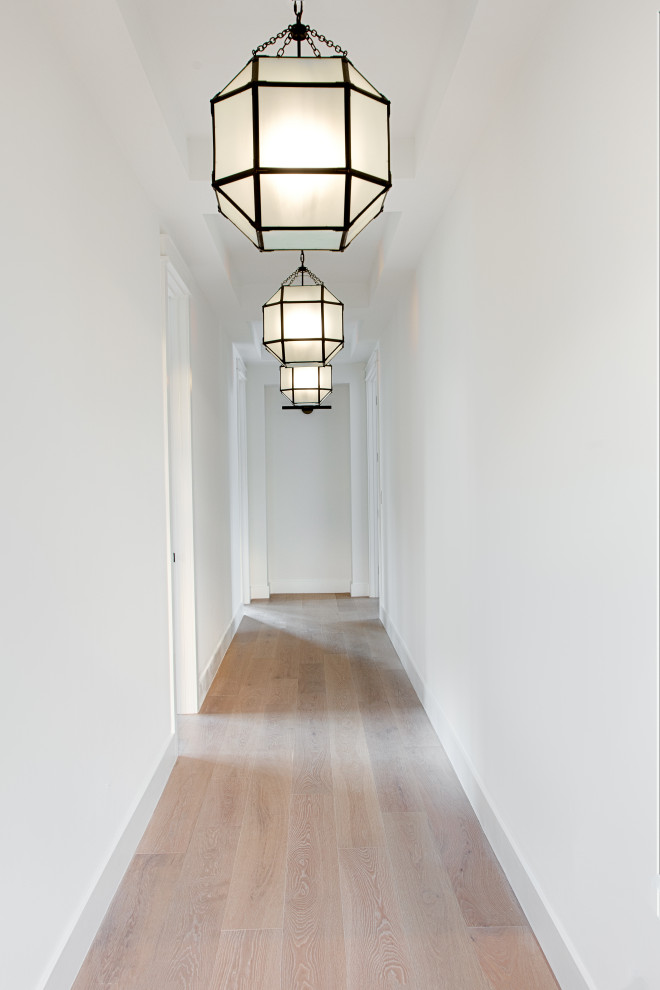 Inspiration for a transitional hallway remodel in Miami