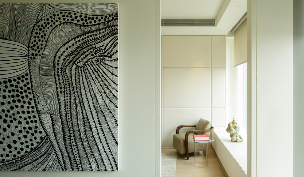 Inspiration for a contemporary hallway remodel in Singapore
