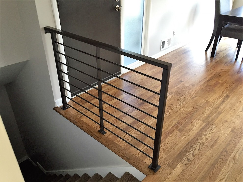 Design ideas for a modern staircase in Salt Lake City.