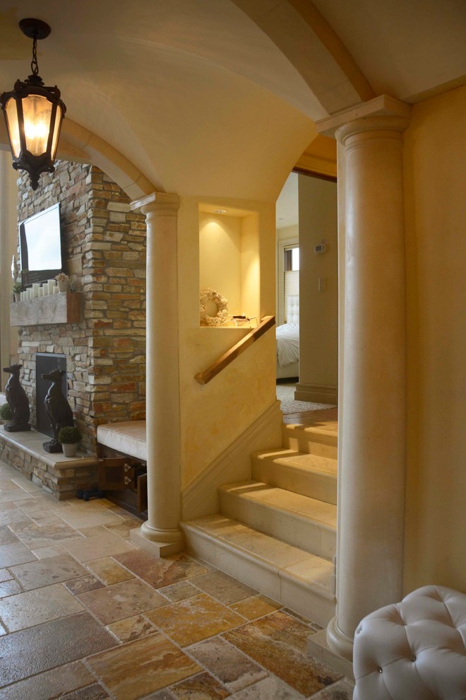 Example of a tuscan hallway design in Seattle