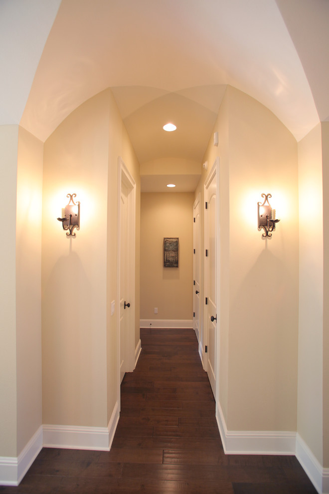 Inspiration for a mediterranean hallway remodel in Tampa