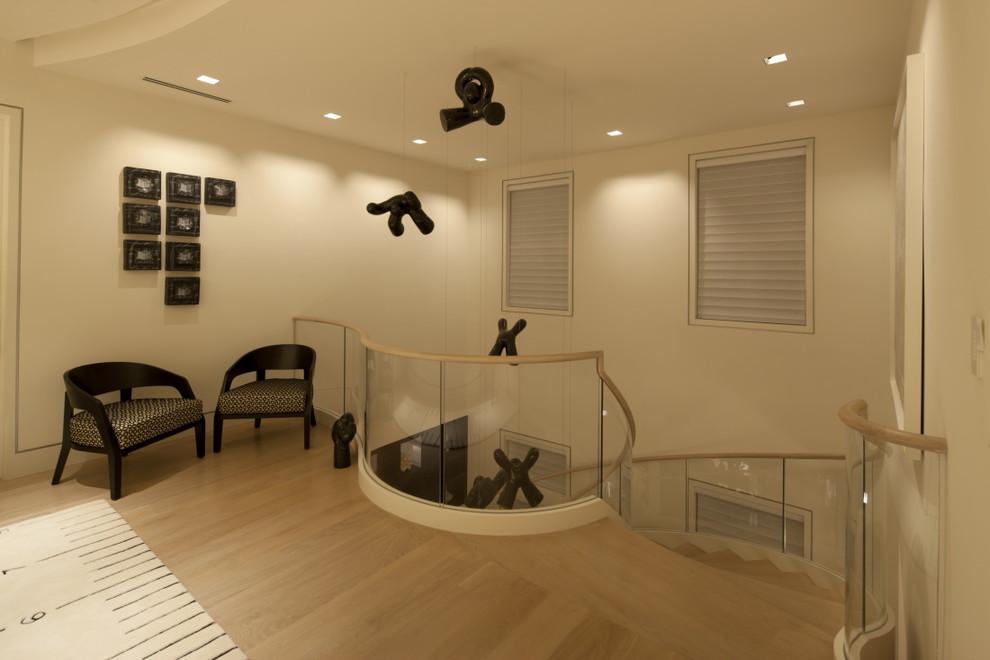 Inspiration for a modern hallway remodel in Other