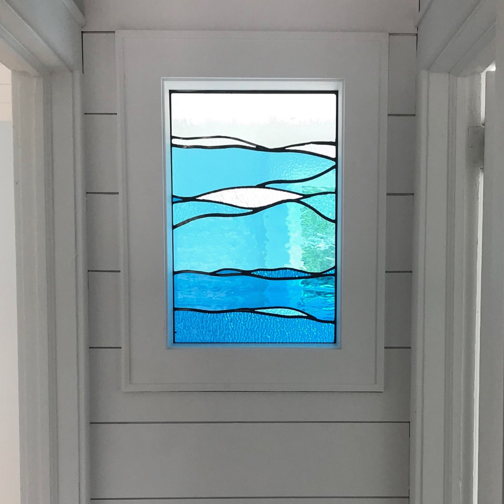 Bedroom privacy window Beach Style Hall New York by indigo glass Houzz