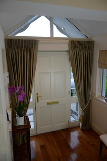 bespoke curtains for front door in