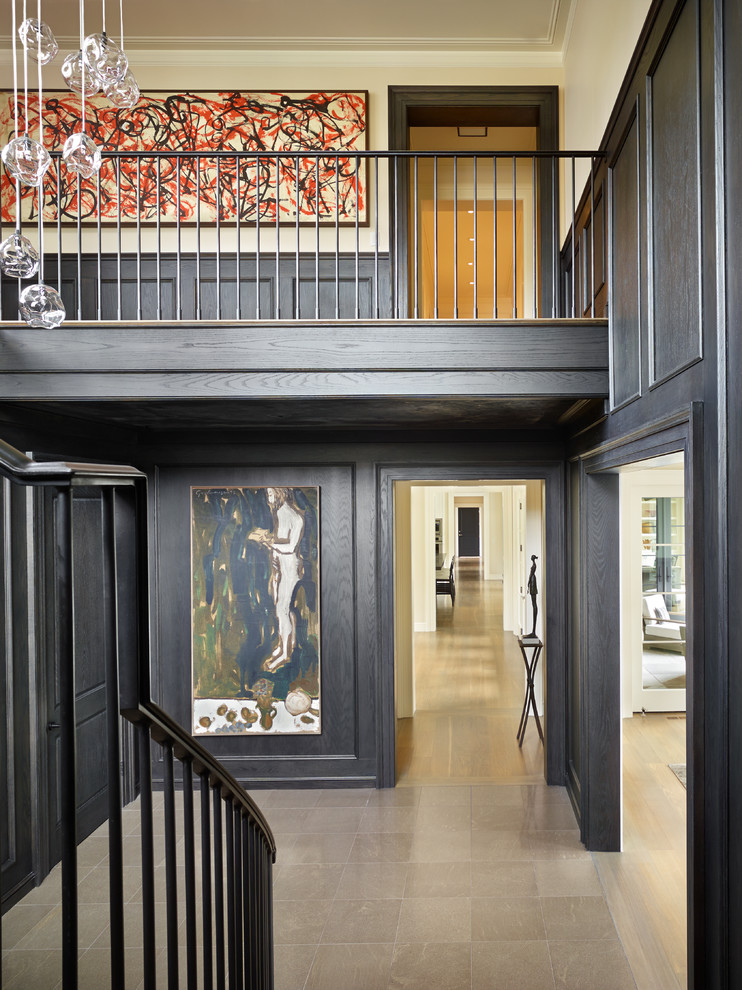 Example of a transitional hallway design in Seattle