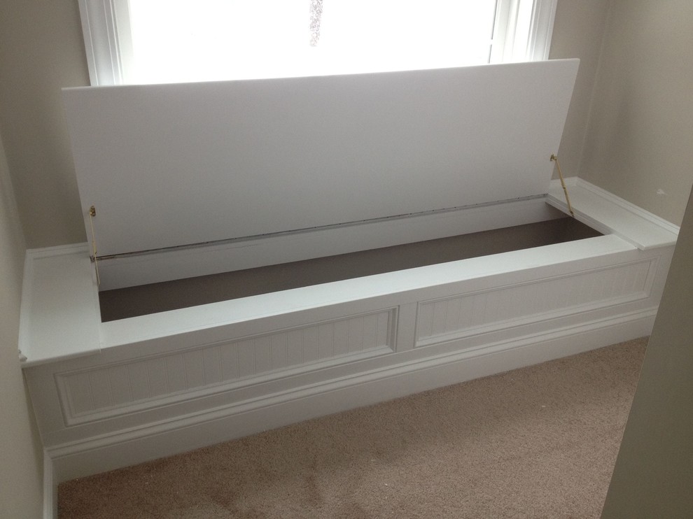 built in window seat Hall Boston by Brosseau construction Houzz