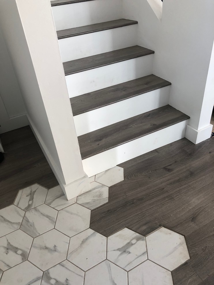 Inspiration pour un petit escalier design.