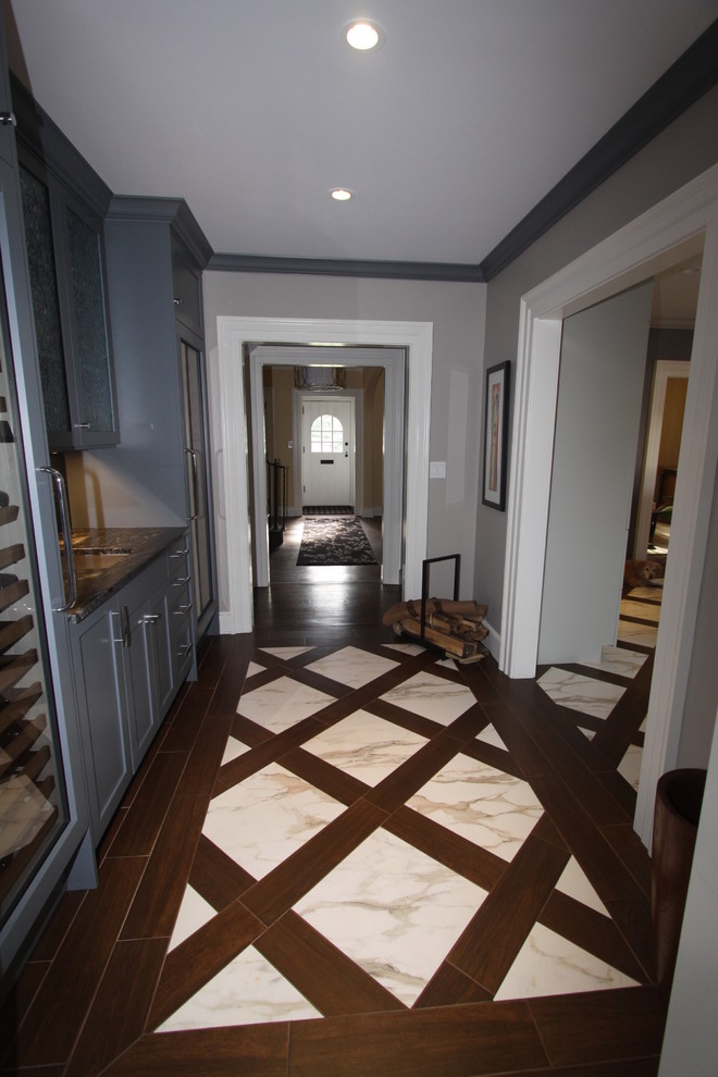 Butlers Pantry Transitional Hall New York by Wexford Custom