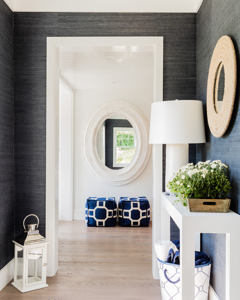 Inspiration for a contemporary hallway remodel in Boston