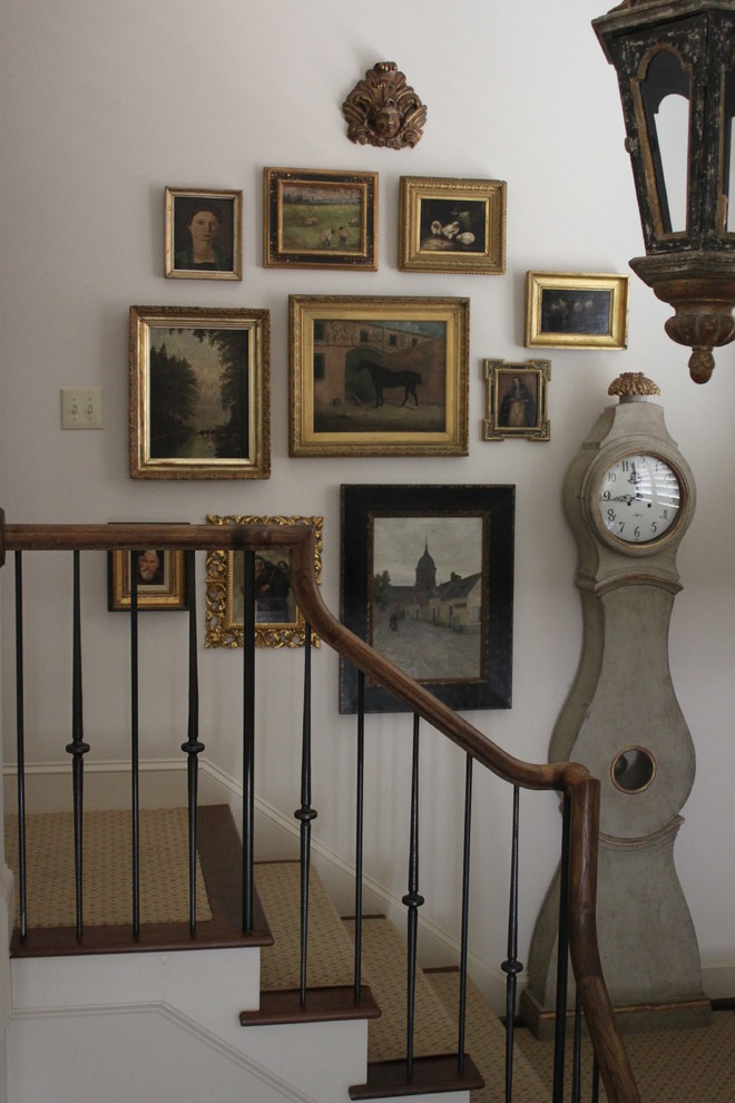 Réalisation d'un escalier bohème de taille moyenne.