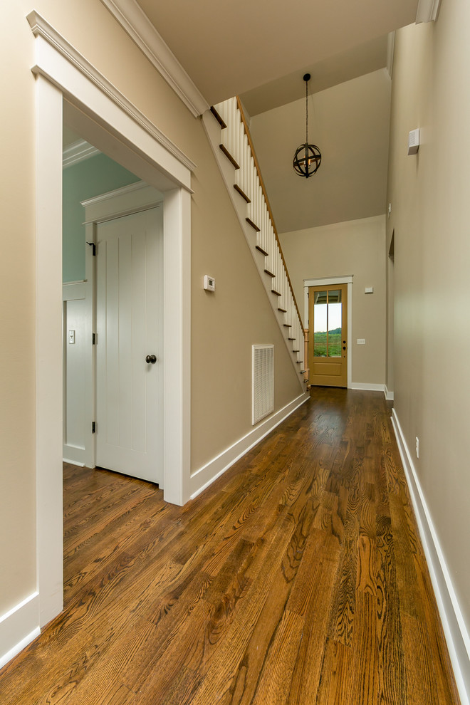 Example of an arts and crafts hallway design in Other