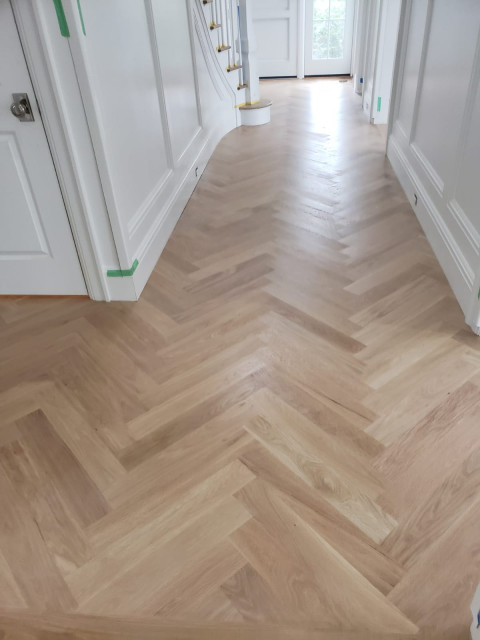 Compo Beach: White Oak with Nordic Seal - Contemporary - Hallway ...