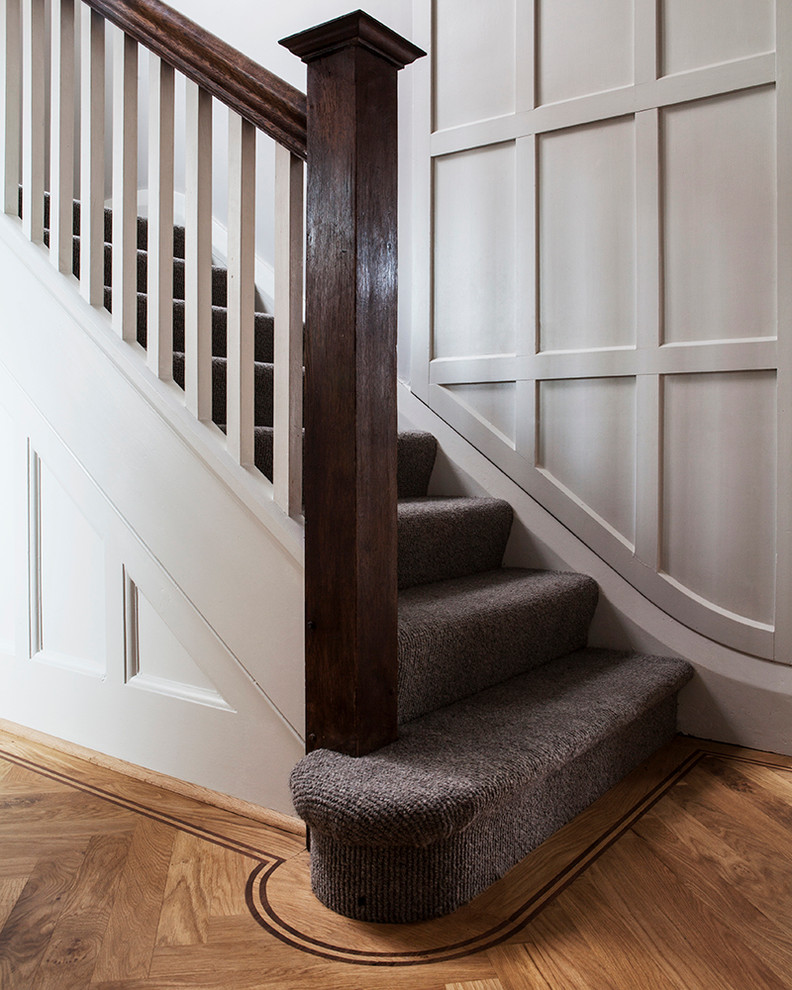 Photo of a medium sized contemporary staircase in Sussex.