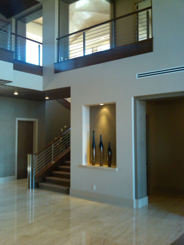 Contemporary/Modern Staircases Contemporary Hall Las Vegas by