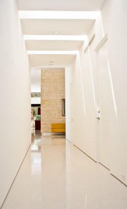 Hallway - modern hallway idea in Orange County