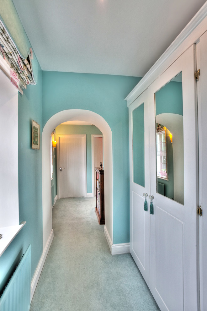 Hallway - shabby-chic style hallway idea in Other
