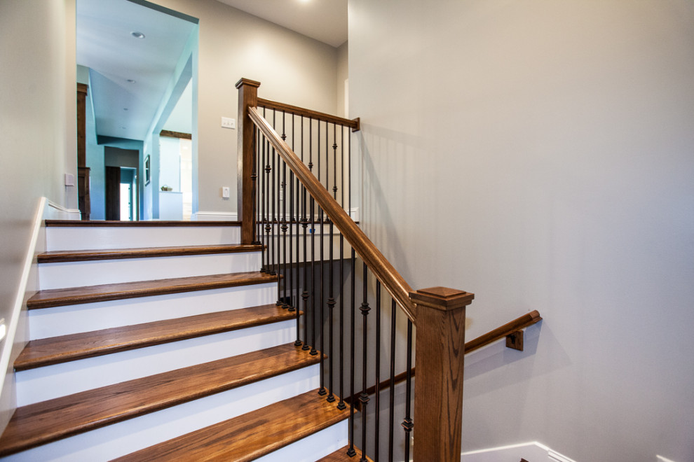 Design ideas for a small traditional staircase in Salt Lake City.