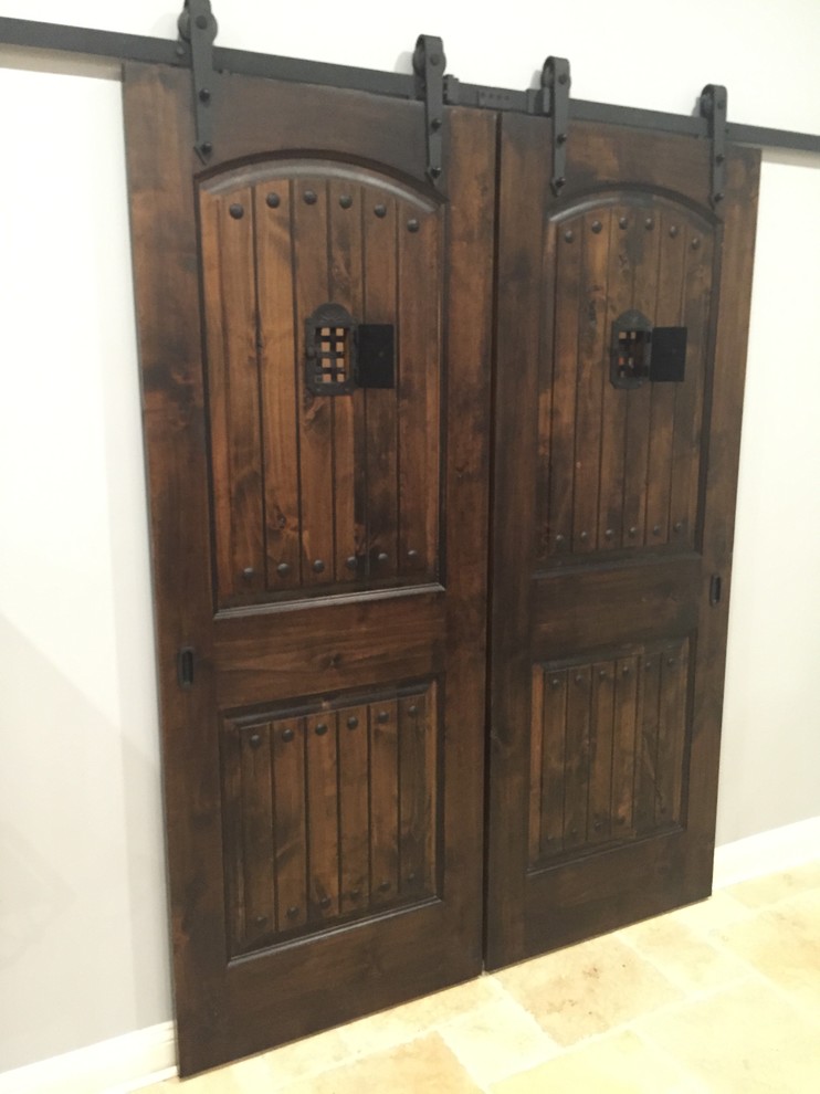 Custom Speakeasy Sliding Doors Rustic Hall Jacksonville by My