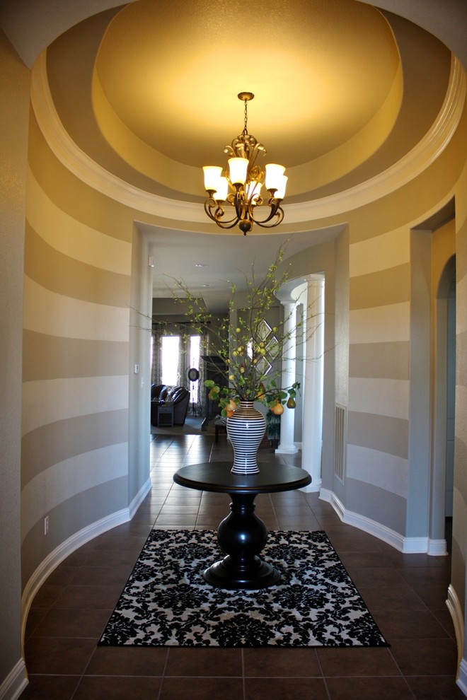 Example of a mid-sized eclectic hallway design in Austin