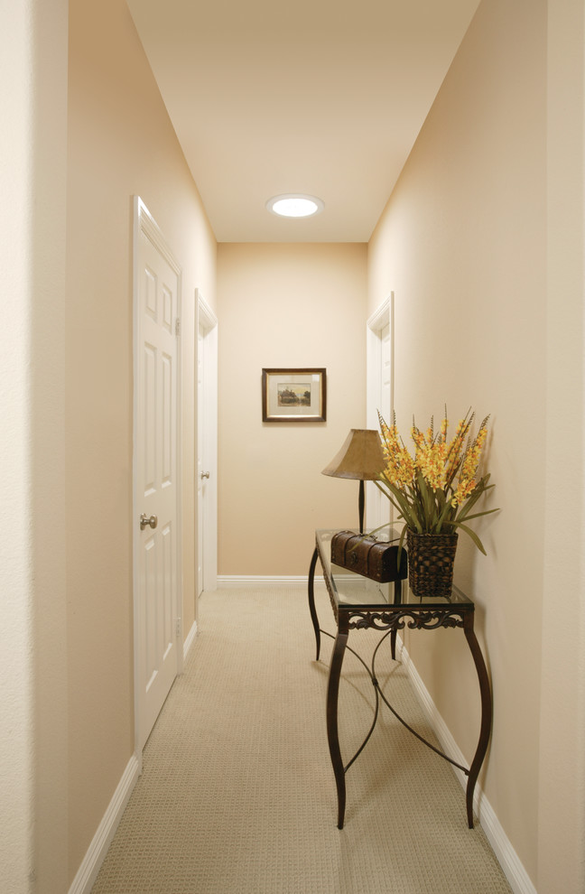 Inspiration for a timeless hallway remodel in San Diego