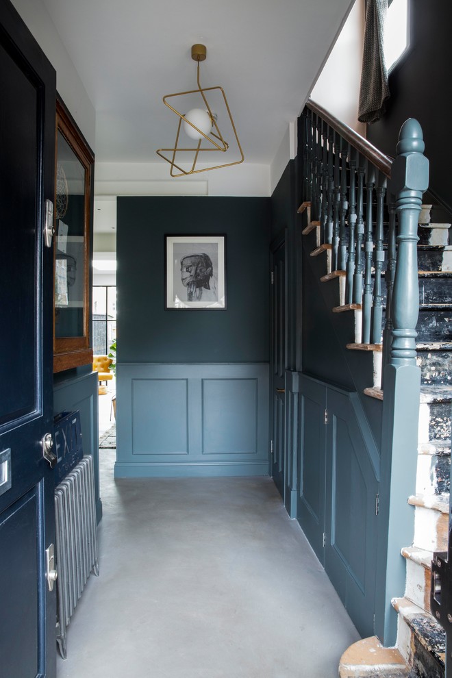 Inspiration for a transitional hallway remodel in London