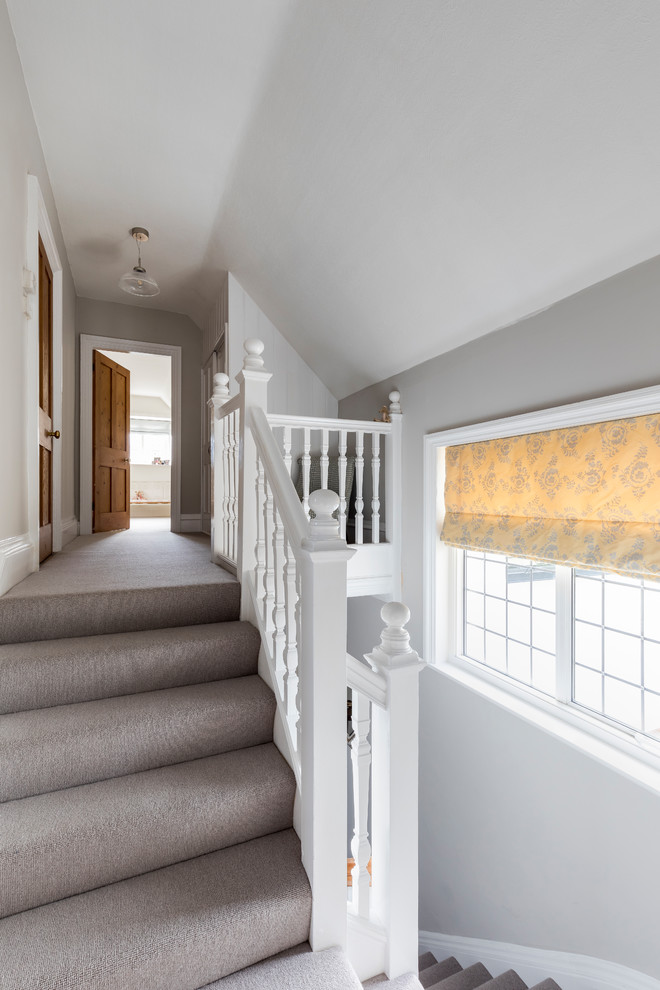 Edwardian Hall,Stairs and Landing Traditional Hall London by NK