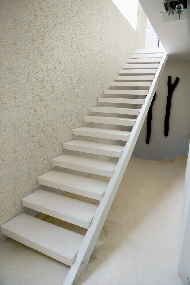 Inspiration for a contemporary staircase remodel in Toronto