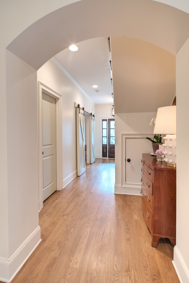 Hallway - cottage hallway idea in Atlanta