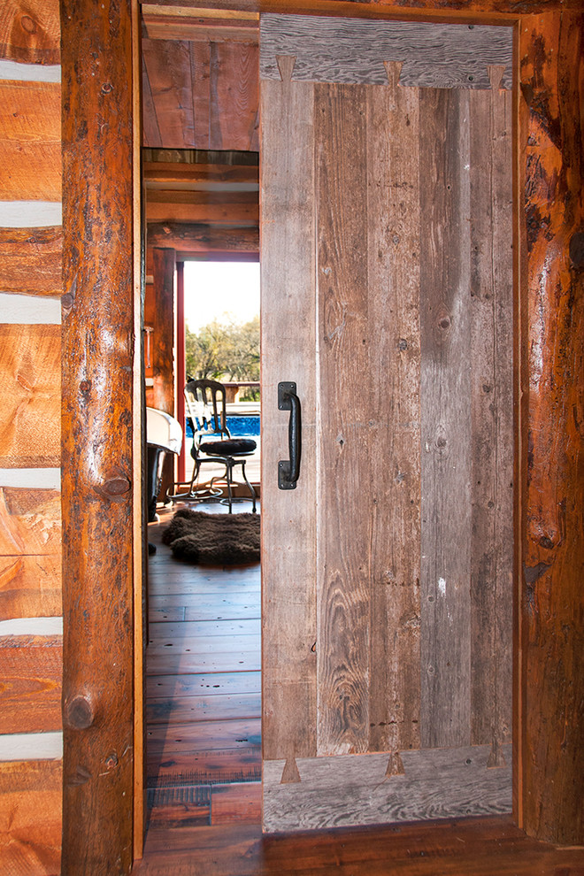 Four Mile Ranch Rustic Hall Wichita by Reclaimed Wood Creations