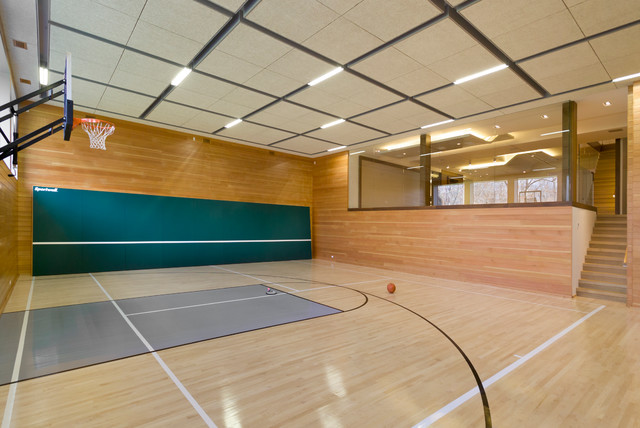 Frameless Glass Walls And Partitions Contemporary Home Gym New York By American Frameless