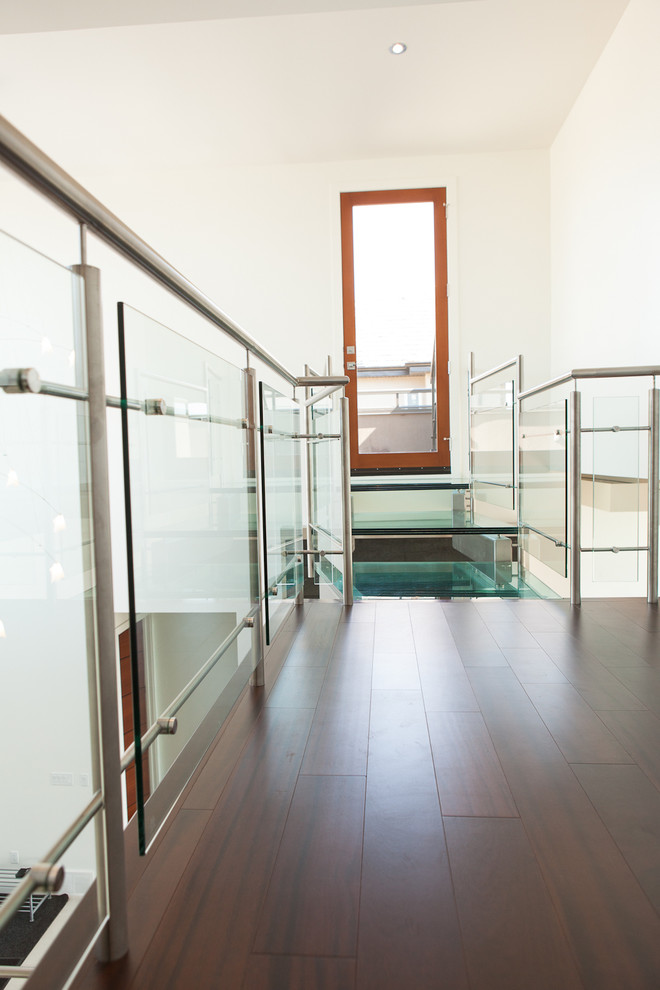 Hallway - modern hallway idea in Edmonton