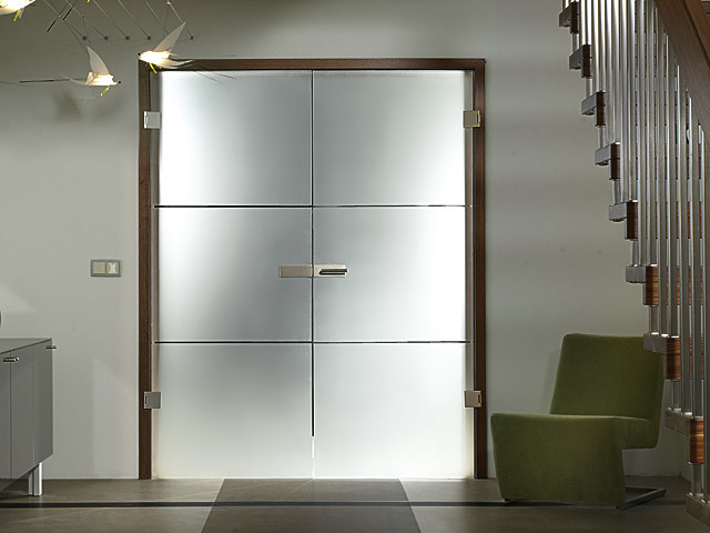 Glass Doors Modern Hallway And Landing Hertfordshire By Bespoke German Doors By Doors4uk 0539