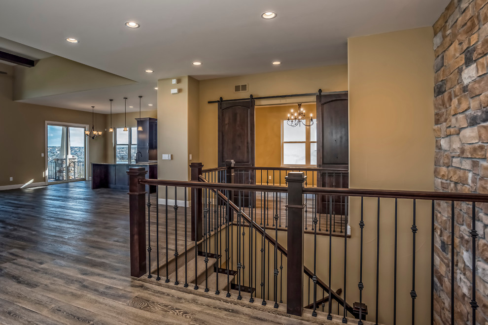 Example of a tuscan hallway design in Denver