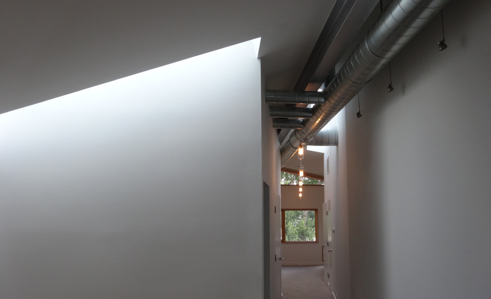 Hallway - modern hallway idea in Denver