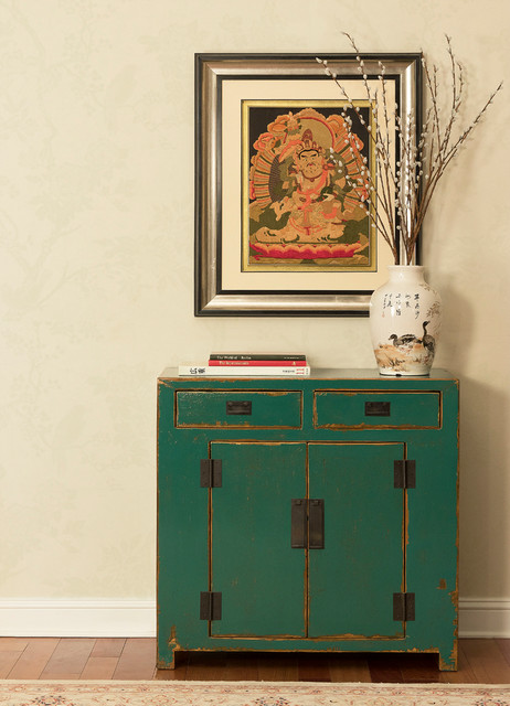 Green chinese sale cabinet