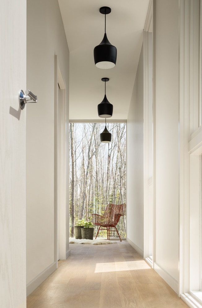 Inspiration for a transitional hallway remodel in Portland Maine