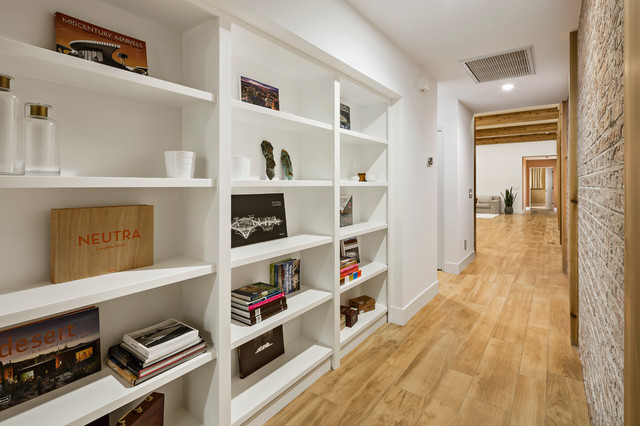 Hallway Bookcase to Secret Room - Contemporary - Hall - Phoenix - by The  Ranch Mine | Houzz