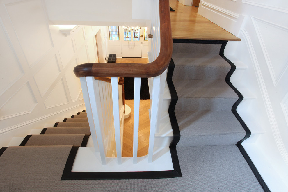 Design ideas for a medium sized contemporary staircase in Manchester.